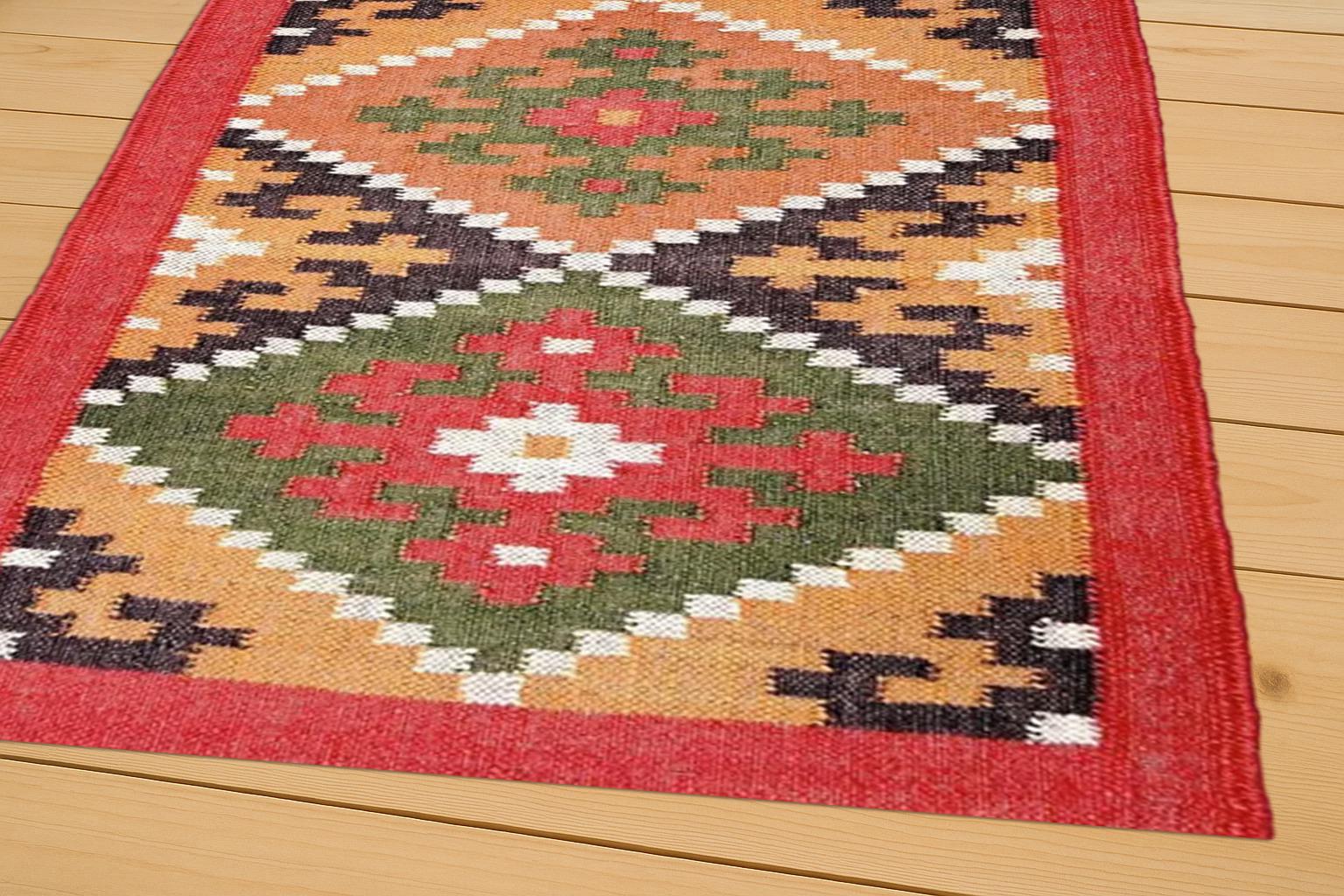 Wool Jute Kilim Rug, Handmade, Wool and Jute Rug Handwoven, Kilim Dhurrie Rug, Outdoor/Indoor Rug, Bedroom Rug, wool jute Kilim Rug