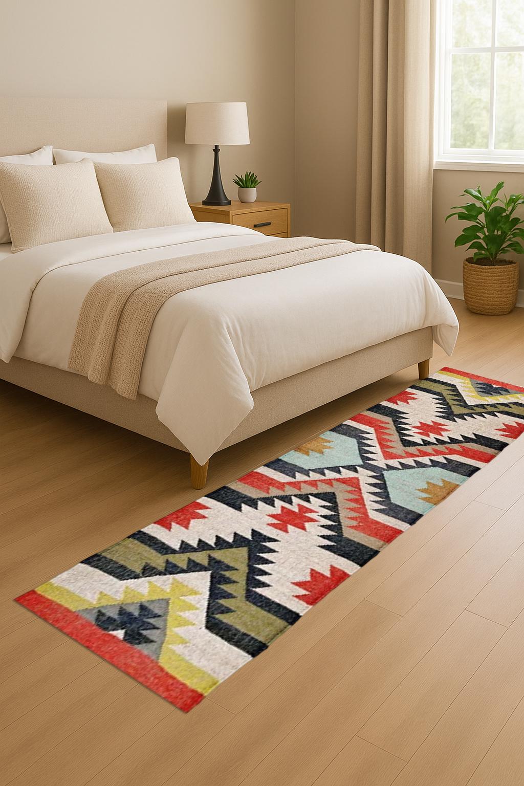 Rustic Wool Jute Runner | Eco-Friendly Rug | Chunky Wool Jute Runner | Neutral Hallway Decor | Wool Jute Runner