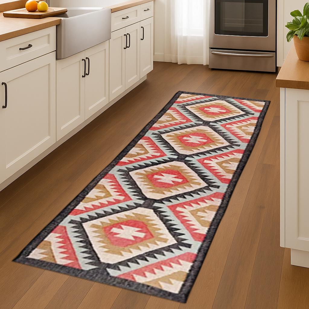Handwoven Wool Jute Runner | Natural Hallway Rug | Boho Wool  Jute Runner | Farmhouse Long Rug Natural Fiber Runner | Wool Jute Carpet