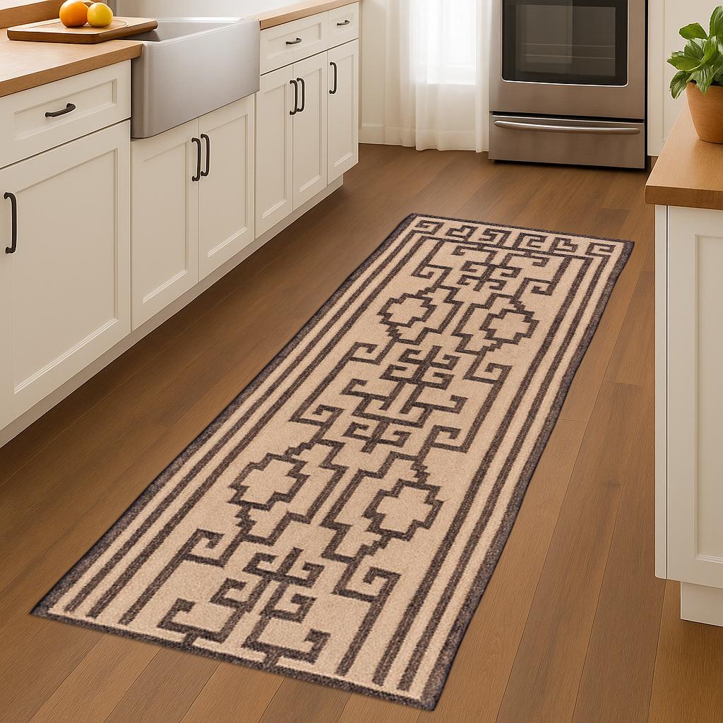 Handwoven Wool & Jute Rug | Natural Area Rug | Boho Farmhouse Decor | Eco-Friendly Rug | Living Room Bedroom Entryway Carpet | Custom Sizes