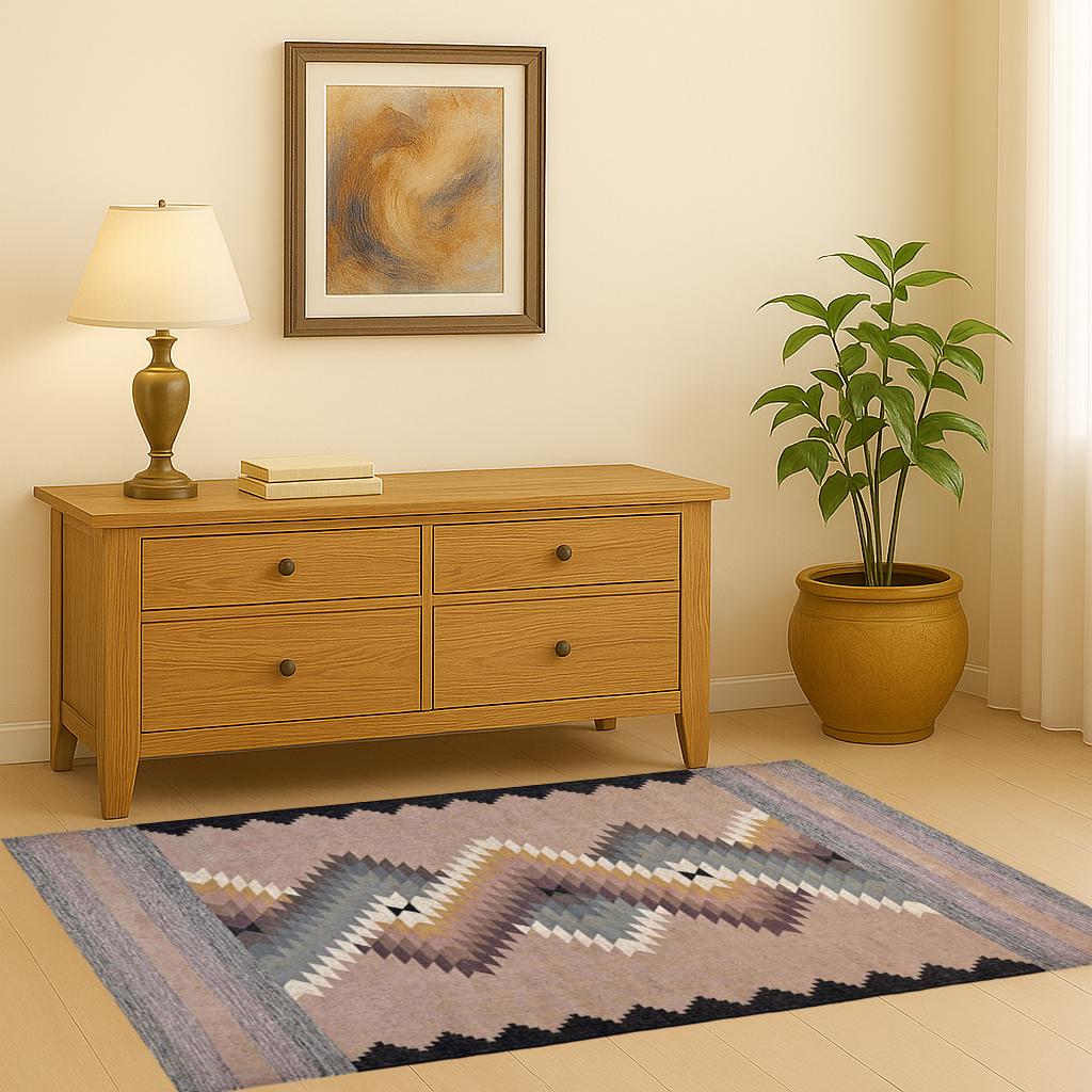 Wool Jute Rug, Navajo rug, tribal rug, southwestern rug, Handmade Wool Jute Rug, Vintage Kilim Dhurrie Rug, Custom Size Rug 8x10