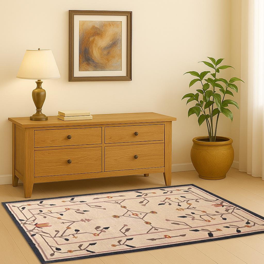 Handwoven, Wool and Jute Rug Handmade, Kilim Dhurrie Rug, Traditional Indian jute Area rug Navajo Kilim Rug Large Kilim Rug 8x10 Ft