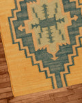 Tribal Wool Jute Kilim Runner Rug, Handwoven Southwestern Boho Rug, Rustic Hallway Rug,Geometric Flatweave Carpet, Ethnic Handmade Decor Rug