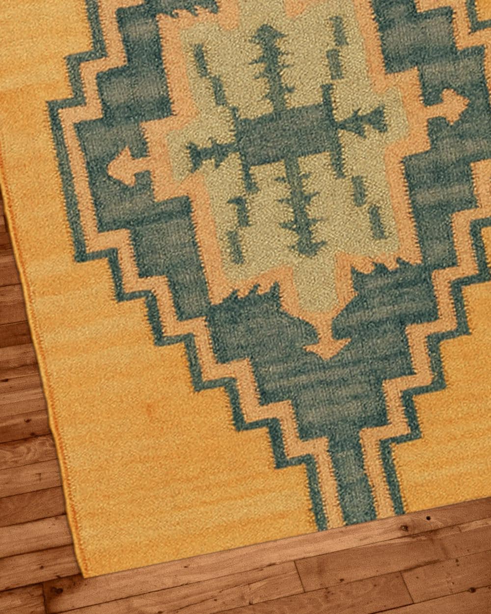 Tribal Wool Jute Kilim Runner Rug, Handwoven Southwestern Boho Rug, Rustic Hallway Rug,Geometric Flatweave Carpet, Ethnic Handmade Decor Rug