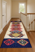 Natural Wool Jute Runner | Rustic Hallway Rug | Handmade Boho Runner for Entryway | Neutral Long Rug | Sustainable Home Decor