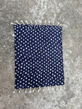 Navy Blue Beni Ourain Rug White Dots Moroccan Handmade Wool Berber Area Rug Custom Made Carpet Home Decor