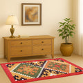 4 x 4 Ft - Jute\Wool Handwoven Kilim Rug, Handmade Vintage Area Rug for Eco-Friendly Home Decor All Costum Size