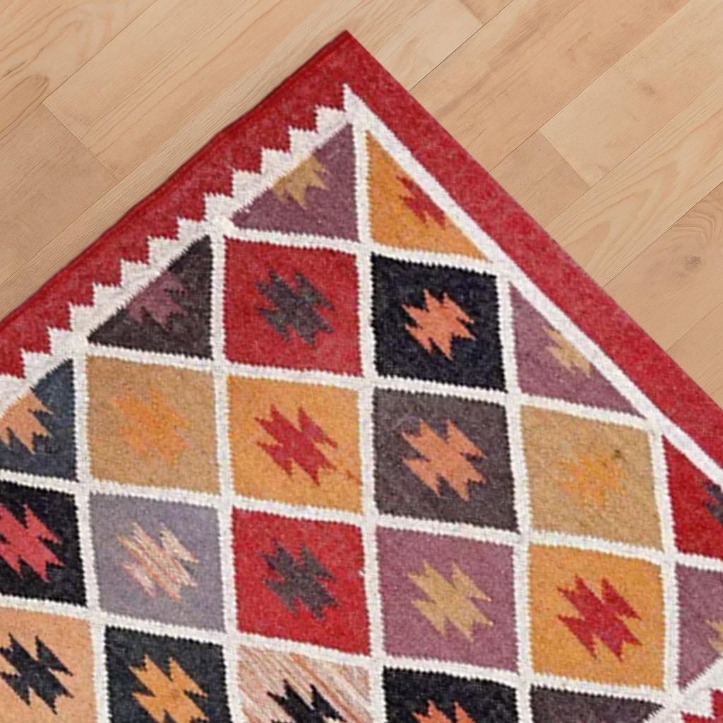 Jute Kilim Rug | Natural Boho Area Rug | Farmhouse & Modern Rustic Decor | Eco-Friendly Flatweave Carpet