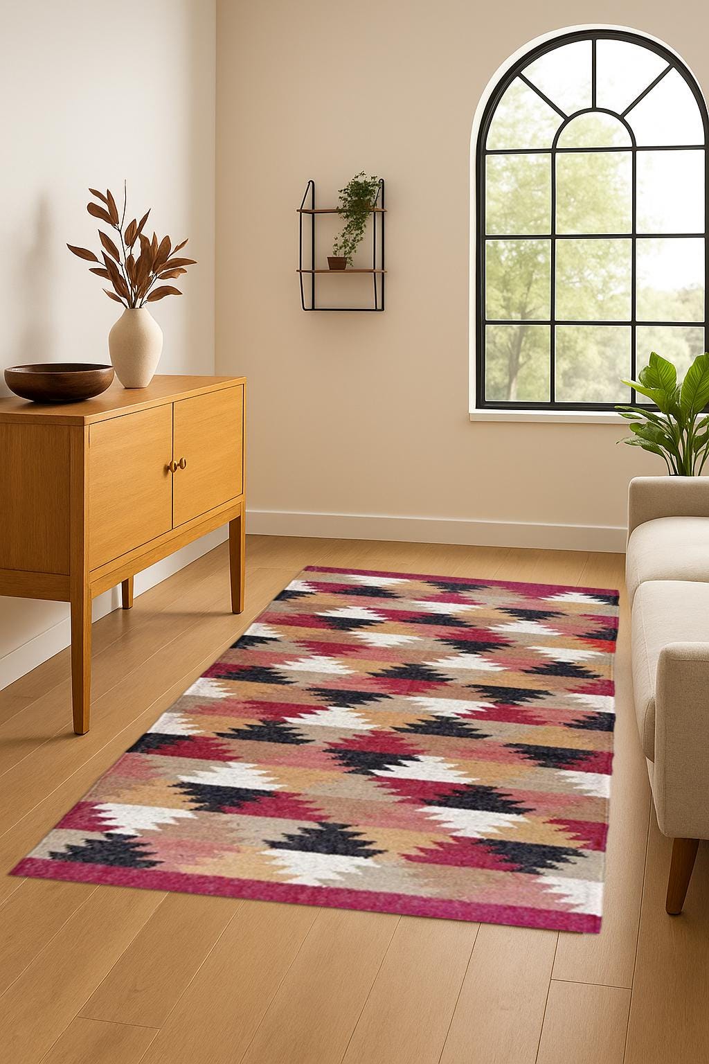Sustainable Jute Kilim Rug – Flatweave Natural Fiber Carpet