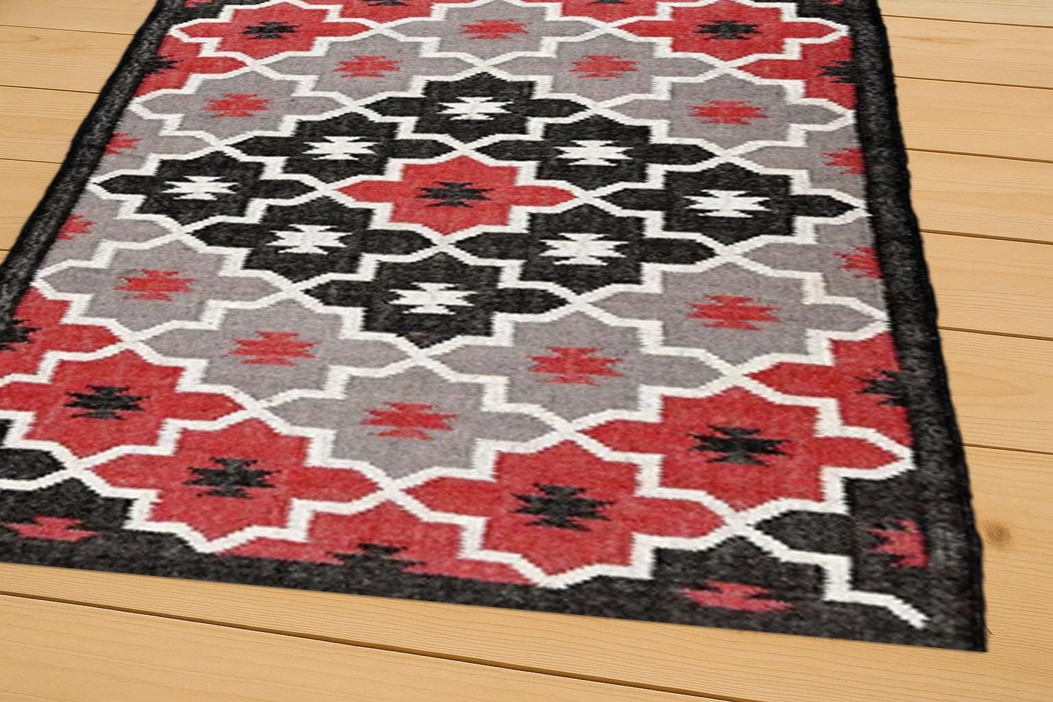 Boho Jute Kilim Rug – Eco-Friendly Natural Fiber Decor for Living Room | Custom Size Area Rug | Vintage Wool Jute Kilim Rug | Tribal Decor