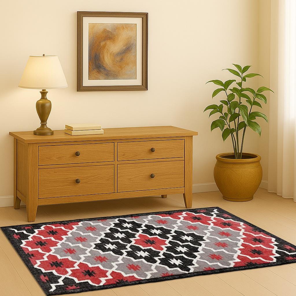 Boho Jute Kilim Rug – Eco-Friendly Natural Fiber Decor for Living Room | Custom Size Area Rug | Vintage Wool Jute Kilim Rug | Tribal Decor