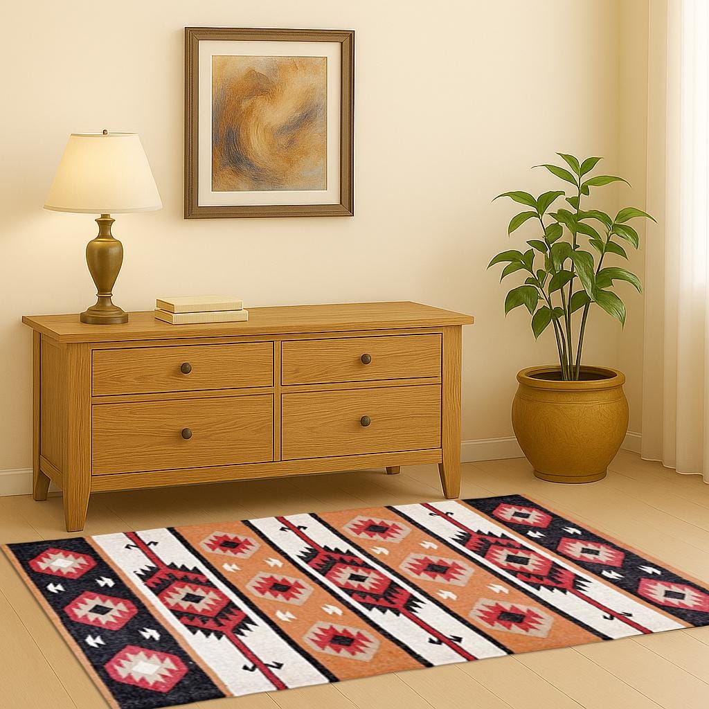 Organic Jute Kilim Area Rug – Minimalist Flatweave Carpet for Neutral Home Styling | Vintage Kilim Rug | Christmas Decor | Rustic Rug