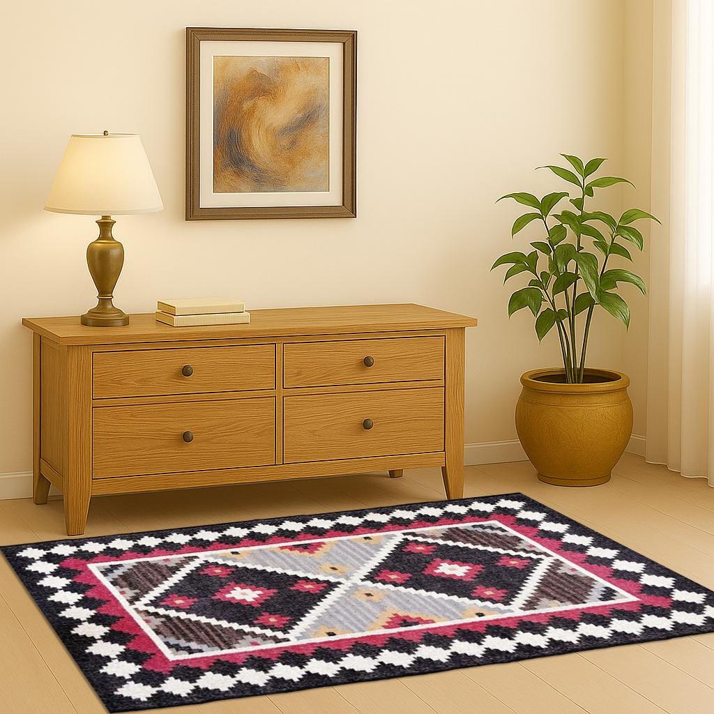 Premium Hemp & Jute Dhurrie Rug – Handloom Flatweave for Boho Interiors | Southwestern Rug | Jute Dhurrie Rug | Vintage Kilim Rug