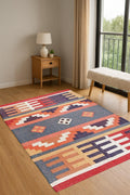 Heritage Handwoven Hemp Jute Rug – Rustic Boho Dhurrie Carpet | Eco-Friendly Handloom Flatweave | Rustic Jute Rug | Living Room Rug