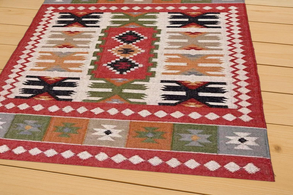 8x10 Jute Kilim Rug | Sustainable Jute Kilim Rug | Rustic Boho Flatweave Runner for Hallway or Kitchen | Flatweave Handmade Rug