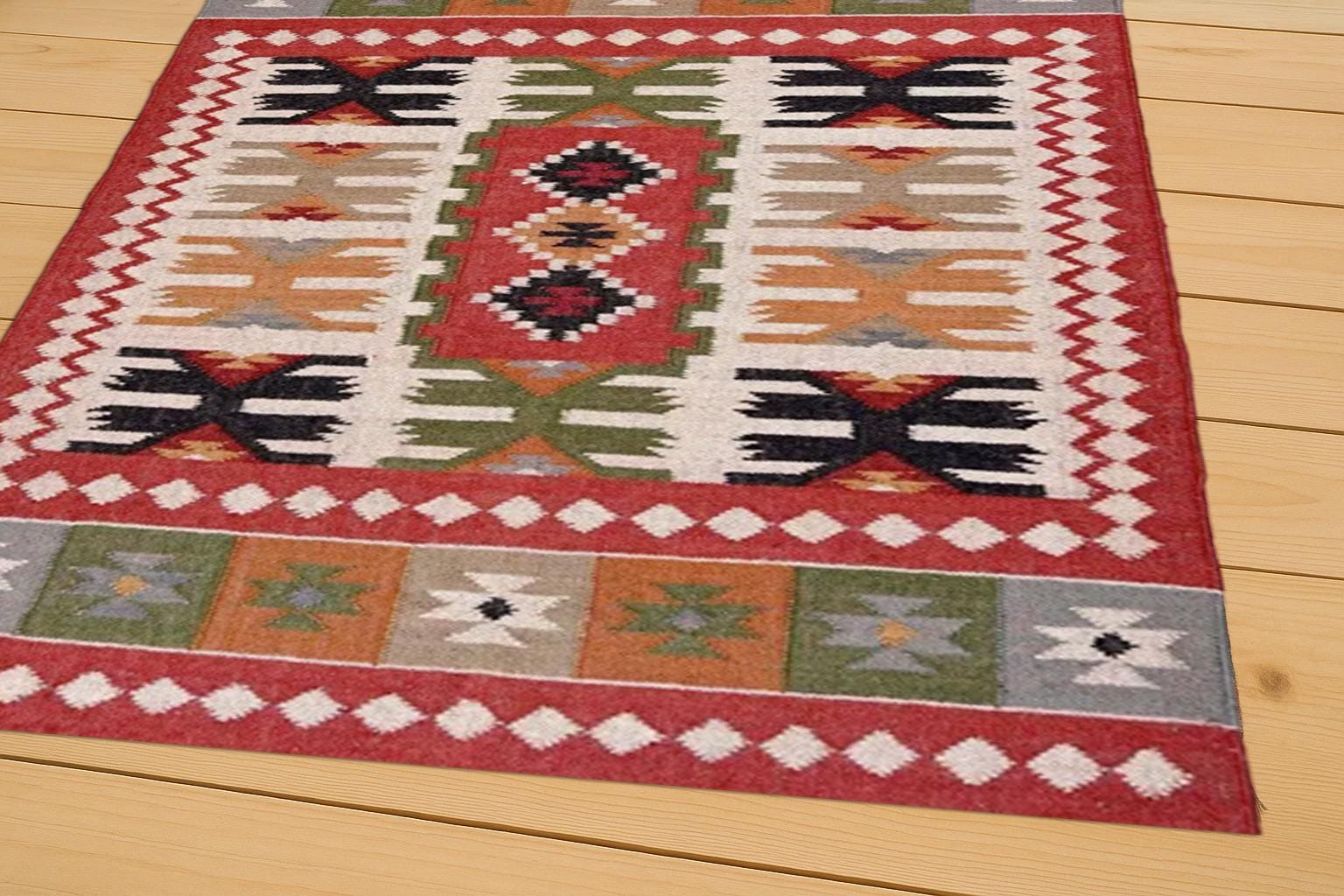 8x10 Jute Kilim Rug | Sustainable Jute Kilim Rug | Rustic Boho Flatweave Runner for Hallway or Kitchen | Flatweave Handmade Rug
