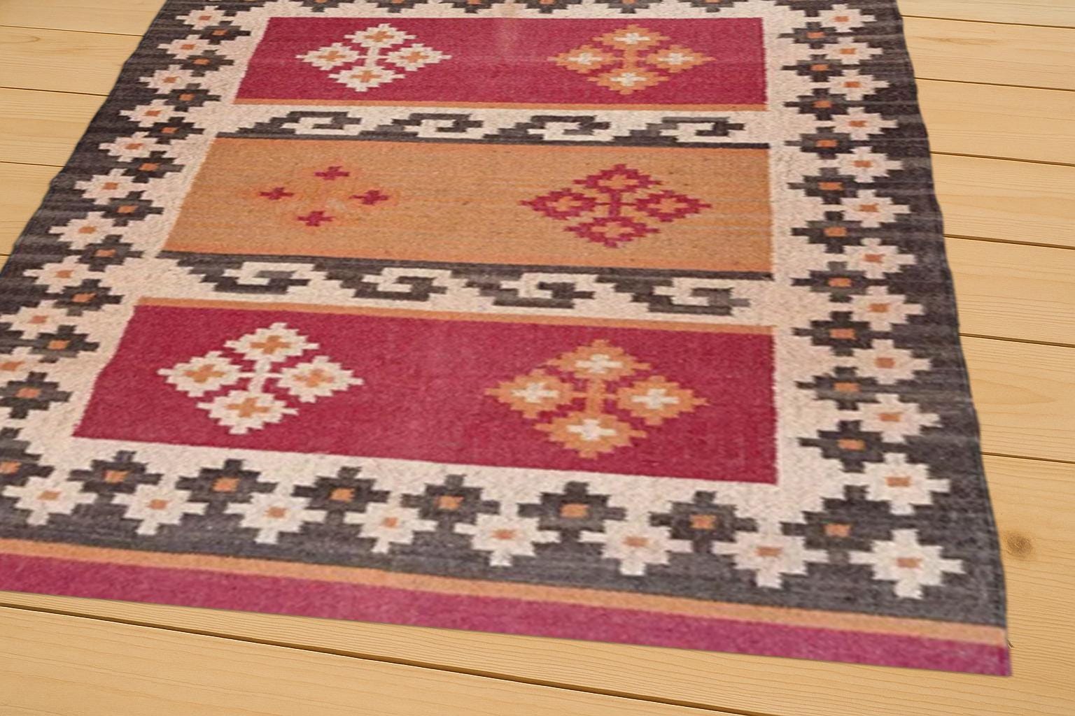 Handwoven Hemp Jute Rug – Multicolor Flatweave Dhurrie Carpet | Bohemain Indian Jute Rug | Living Room Rug | Southwestern Rug