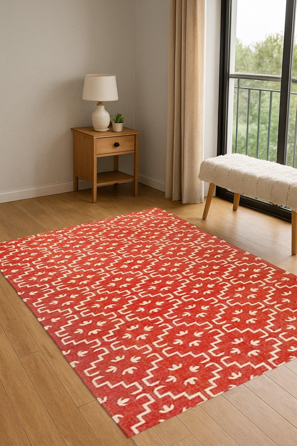 Earthy Jute Kilim Rug – Eco-Conscious Flatweave for Minimalist Home Decor | Boho Living Room Rug | Farmhouse Rug | Eco Fiber Rug
