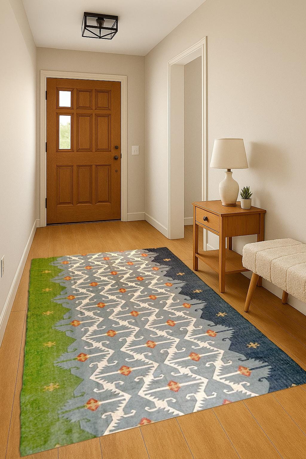 Extra Large Jute Kilim Rug | Handmade Eco Friendly Carpet | Natural Fiber Boho Decor for Home | Farmhouse Home Decor  Modern Living Room Rug