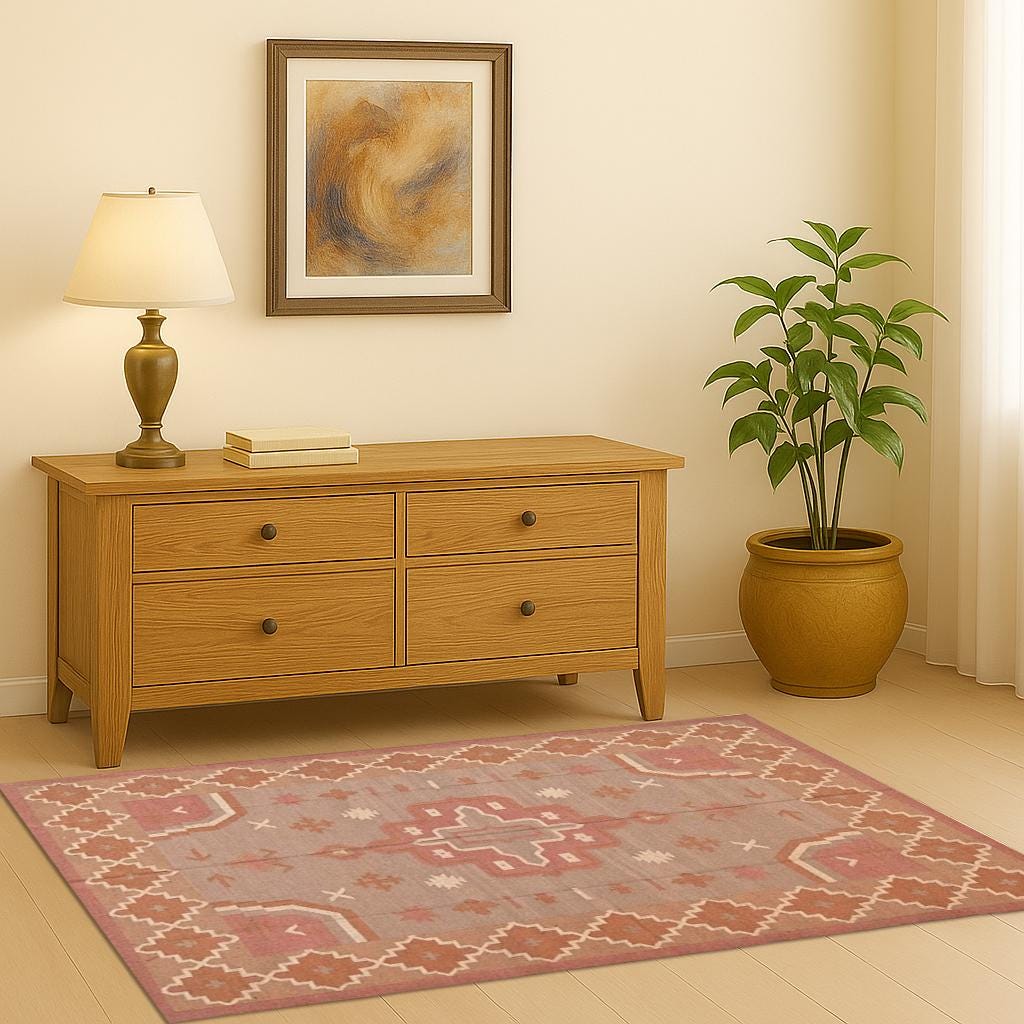 Handmade Flatweave Area Rug | Natural Fiber | Bohemian Living Room | Multiple Sizes Rug | Thanksgiving Rug | Fall Decor Rug Jute Runner |