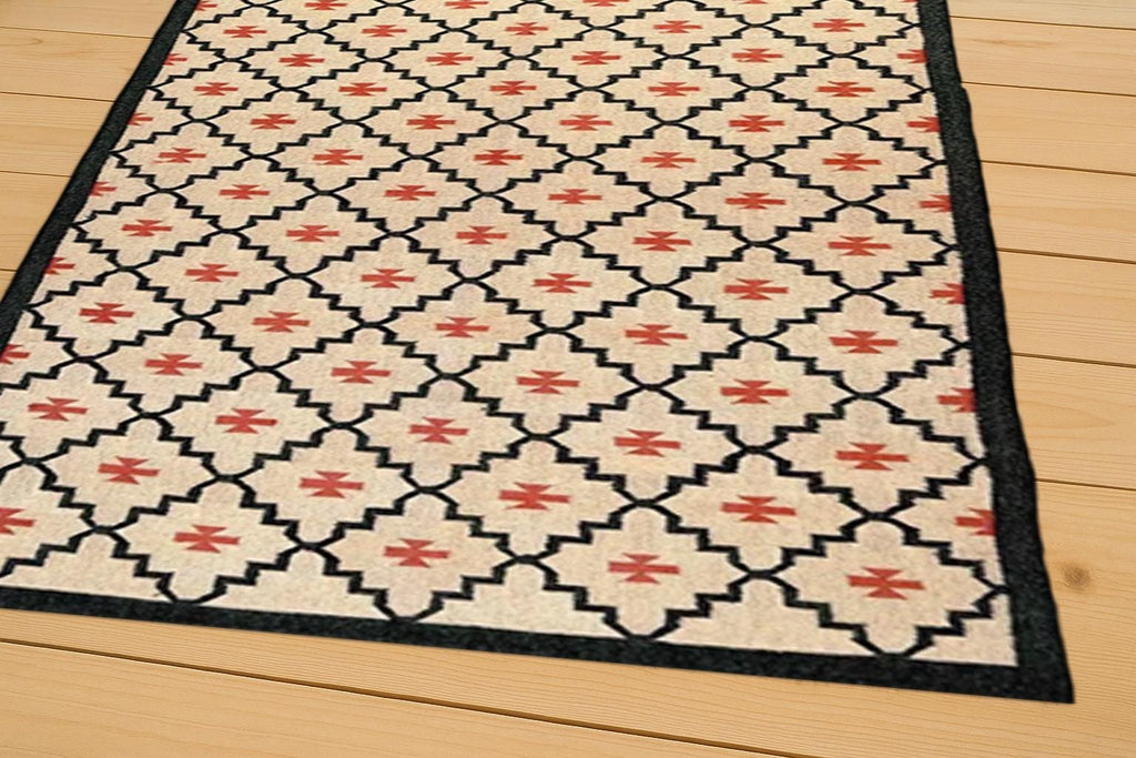 Jute and Wool Kilim Dhurrie Rug | Farmhouse Living Room Decor | Bohemian kilim Rug | Turkish Kilim Rug | Minimalist Kilim Dhurrie
