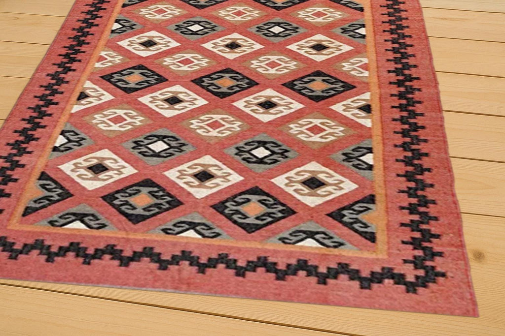 Natural Jute Kilim Rug – Handmade Flatweave Area Rug | Rustic Farmhouse Carpet | Eco Home Decor | Jute Kilim Rug | Sustainable Boho Decor