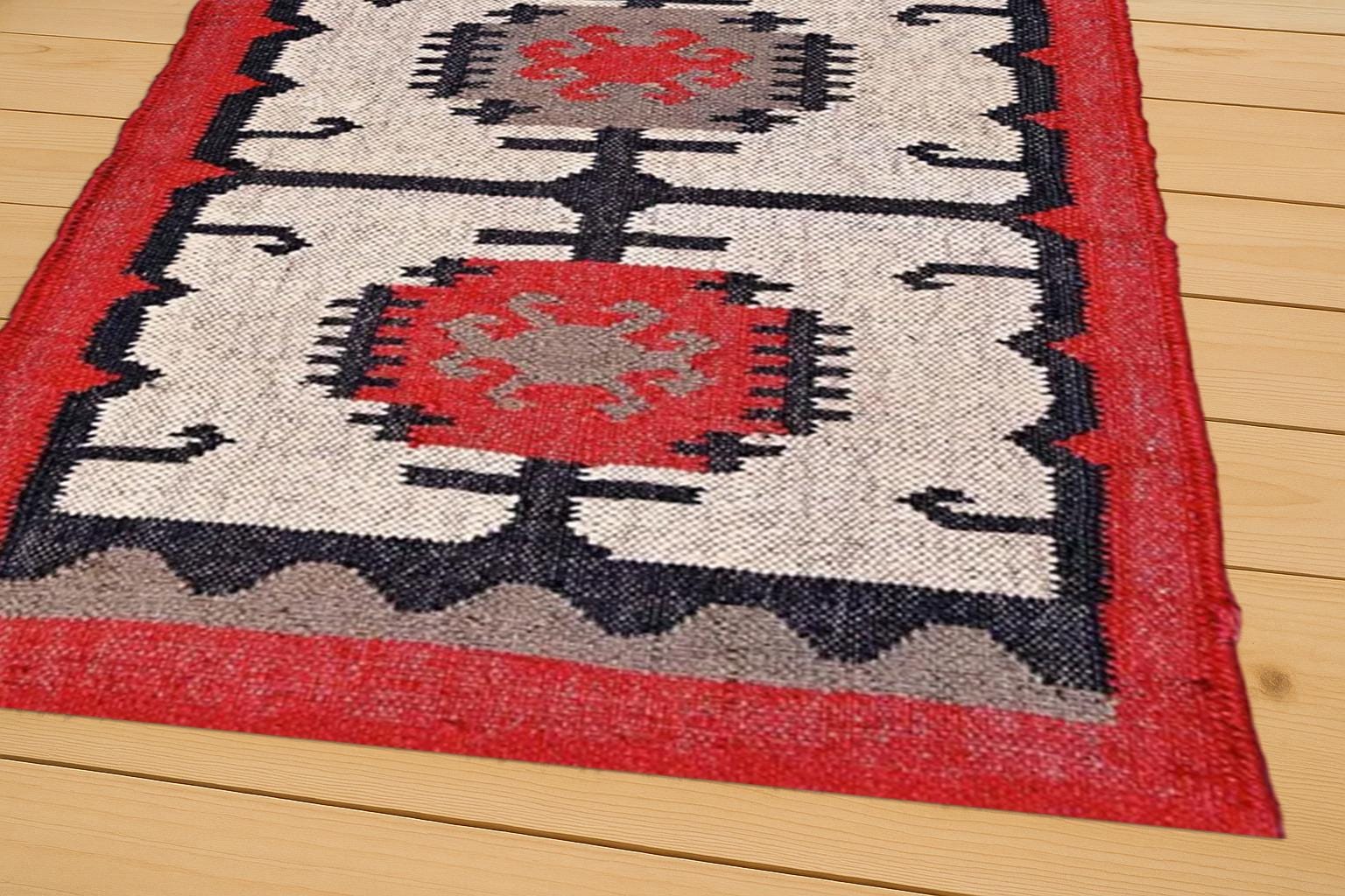 Vintage Wool Jute rugs meditation kilim rugs boho prayer mat wool jute rugs floor decor wool jute rugs beautiful kilim dhurrie rugs