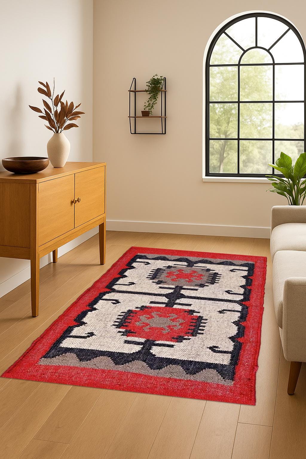 Vintage Wool Jute rugs meditation kilim rugs boho prayer mat wool jute rugs floor decor wool jute rugs beautiful kilim dhurrie rugs