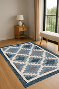Handmade Kilim Rug | Wool Jute Blend | Tribal Boho Southwestern Style | Handwoven Wool Jute Kilim Rug, Bohemian Dhurrie Rug | Gift For Her
