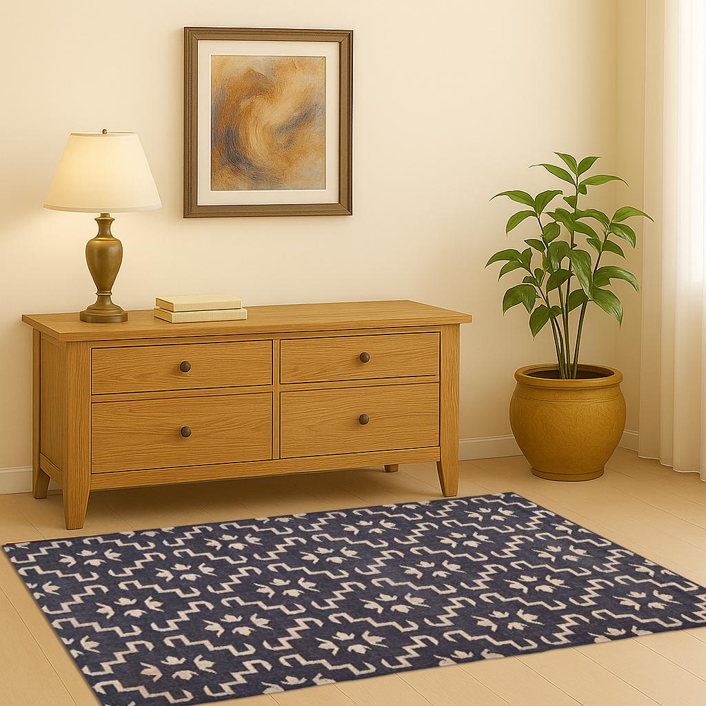 Handwoven Jute Kilim Rug | Boho Natural Area Rug, Eco-Friendly Floor Decor Bohemian Jute Kilim Area Rug | Textured Eco Home Decor