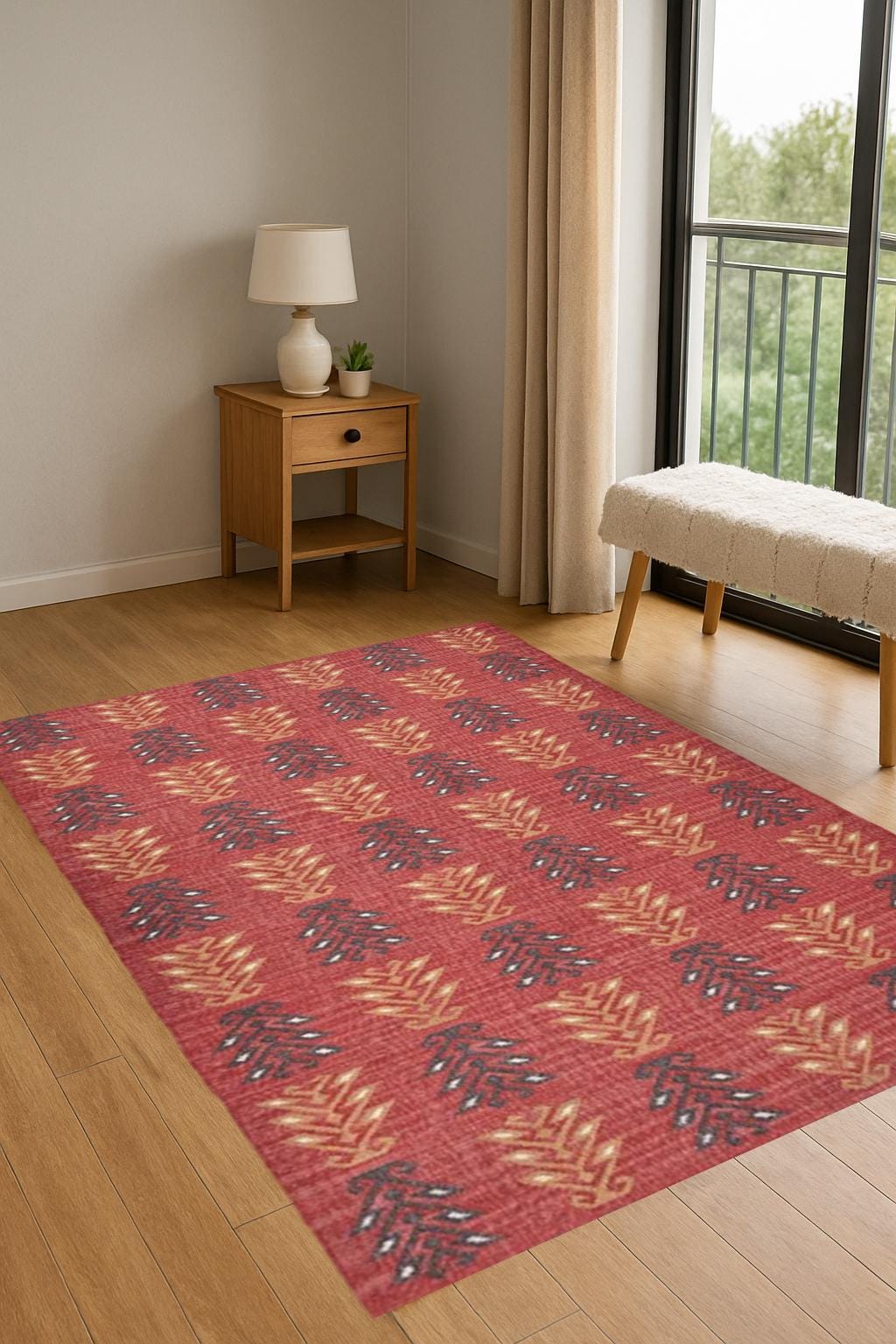 Handwoven Jute Kilim Rug | Natural Flatweave Area Rug | Boho Eco-Friendly Home Decor | Flatweave Kilim Jute Rug For Home Decor