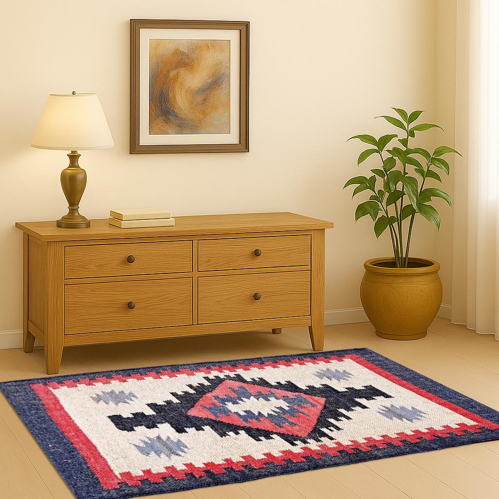 Indian jute Area rug Vintage Kilim Rug | Handwoven Jute Kilim Rugs- Kilim Rug |  Kilim Wool Jute Rugs-Living Room Jute Rugs Large Area Rug