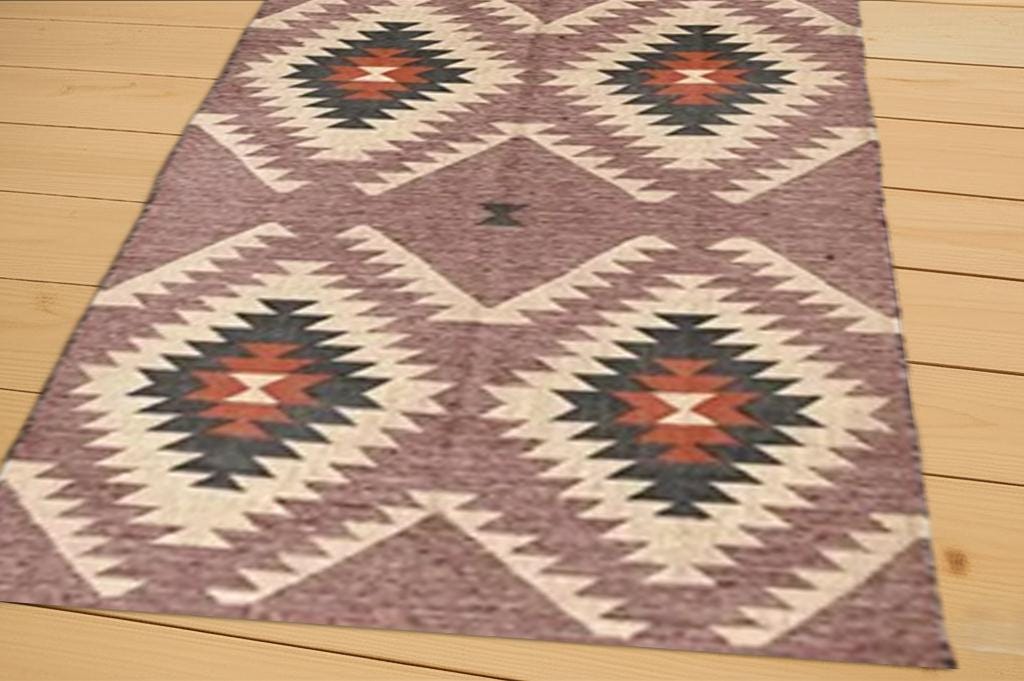 Handwoven Natural Jute Kilim Rug |  Boho Tribal Flatweave Area Rug for Living Room | Bedroom or Dining Room | Eco-Friendly Jute Kilim Rug