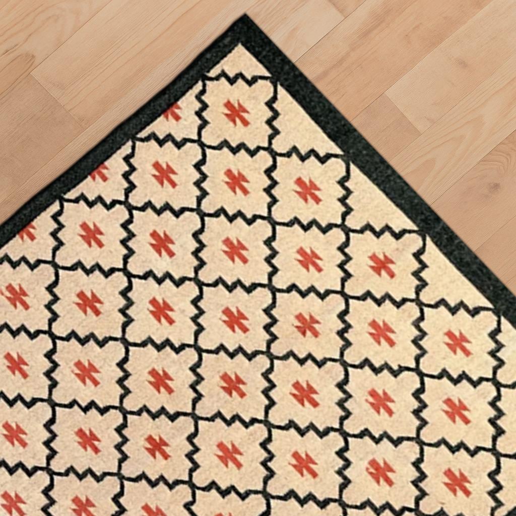 Handwoven Jute Kilim Rug | Boho Area Rug for Living Room & Bedroom | Flatweave Jute Kilim Rug | Bohemian Jute Kilim Rug | Multicolor Kilim