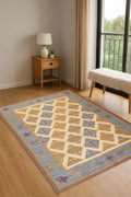 Handwoven Natural Jute Kilim Rug |  Timeless Boho Flatweave Carpet | Minimalist Floor Mat | Textured Jute Kilim Rug | Home Decor Killim Rug