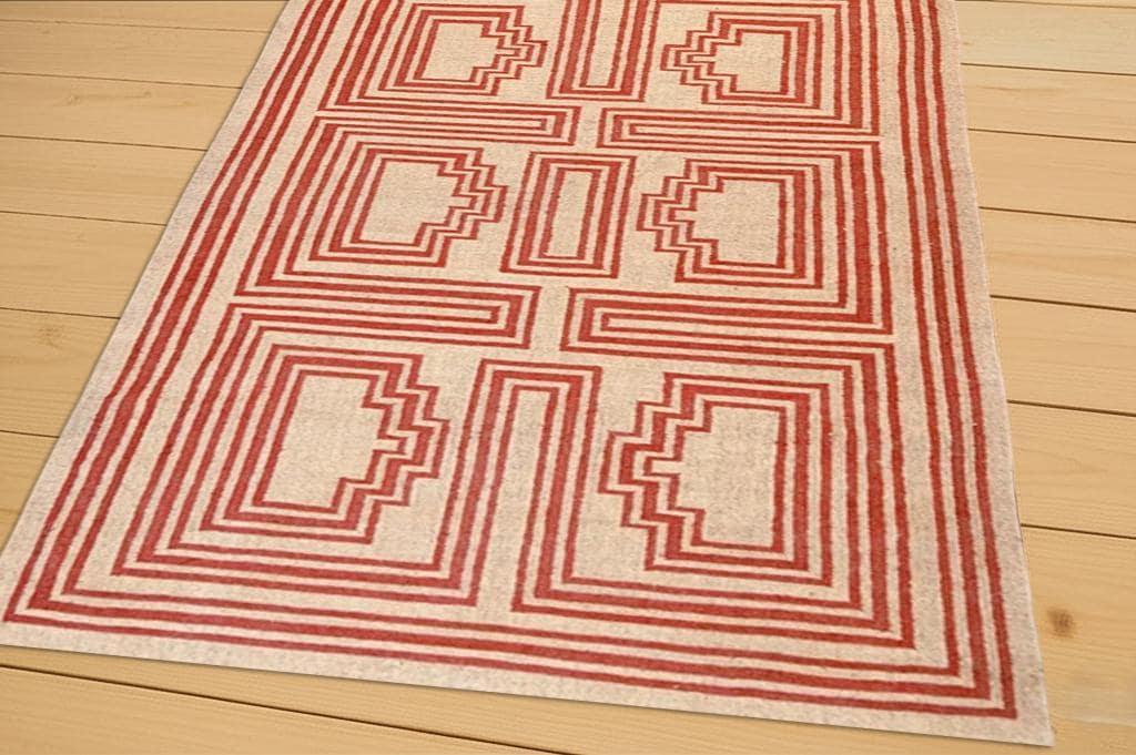 Handmade Jute Kilim Carpet | Sustainable Boho Home Decor | Rustic Farmhouse Jute Kilim Rug |  Handwoven Natural Jute Floor Covering