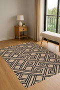 Handcrafted Wool-Jute Flat weave Rug  | Sustainable Kilim Runner for Living Room or Entryway | Kilim Runner for Living Room or Entryway