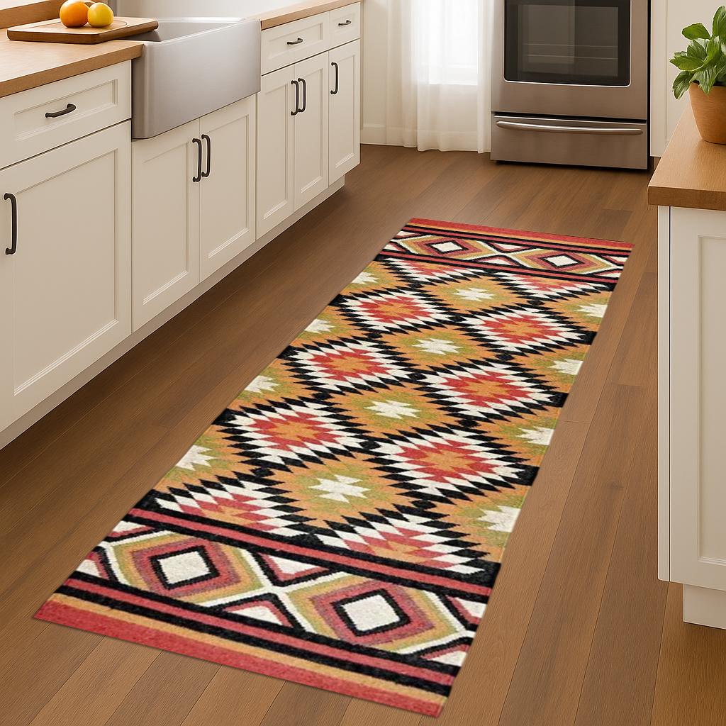 Handwoven Wool Jute Kilim Runner Rug | Sustainable Natural Fiber Flatweave | Boho Farmhouse Hallway Carpet | Reversible Eco-Friendly Dhurrie