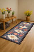 Handwoven Wool Jute Carpet Runner | Neutral Hallway Rug | Eco Friendly Rustic Style Hallway Runner | Rustic Farmhouse Carpet |  Boho Rug