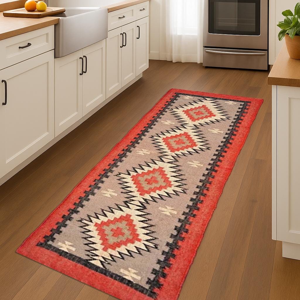 Flatweave Wool Jute Runner Natural Eco-Friendly Rug Modern or Boho Home Decor Neutral Bohemian Style Rug – Hallway, Living Room, Bedroom