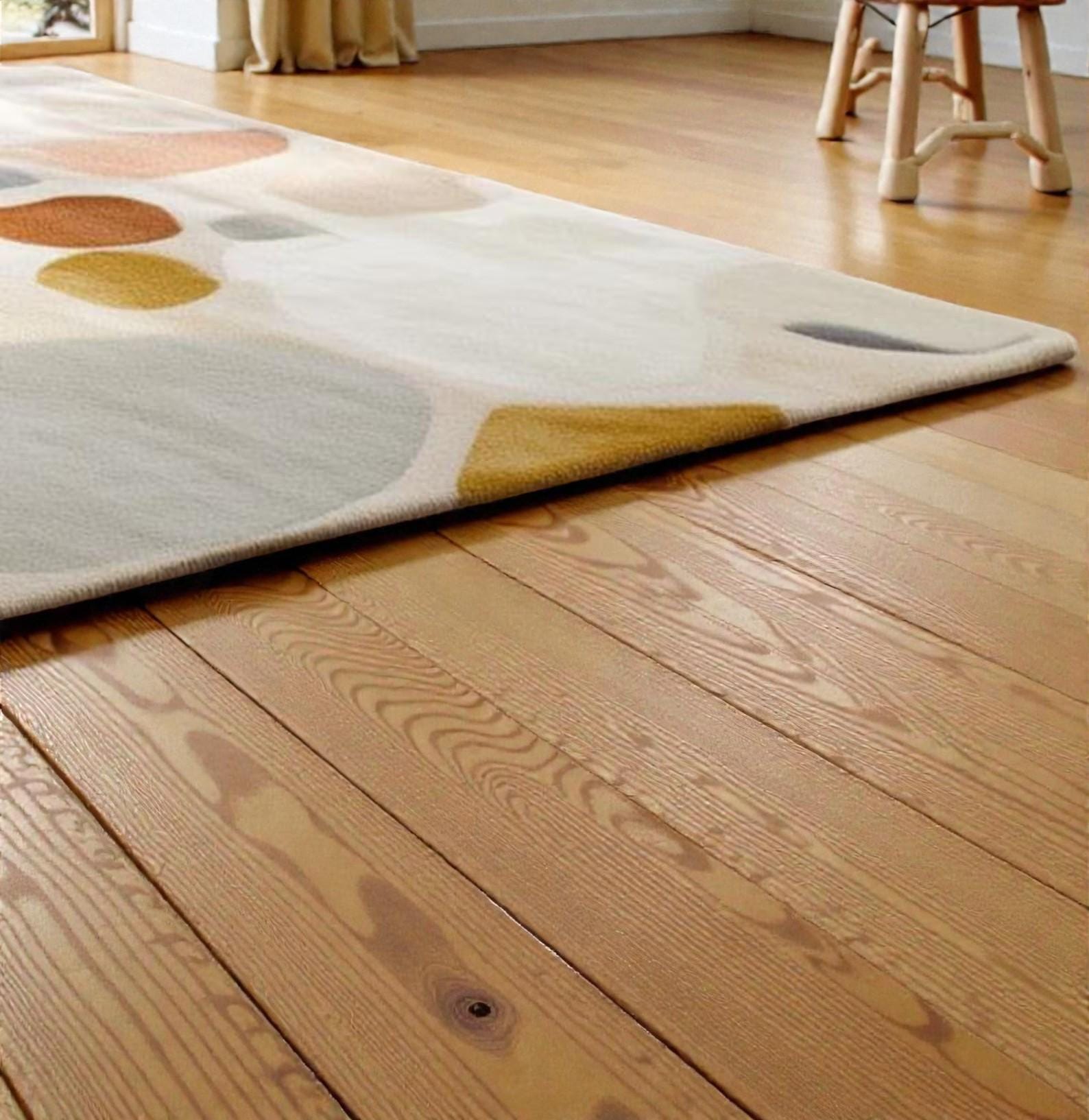 Modern Abstract Area Rug – Soft Minimalist Living Room Carpet | Neutral Geometric Decor Rug | Contemporary Bedroom Floor Mat
