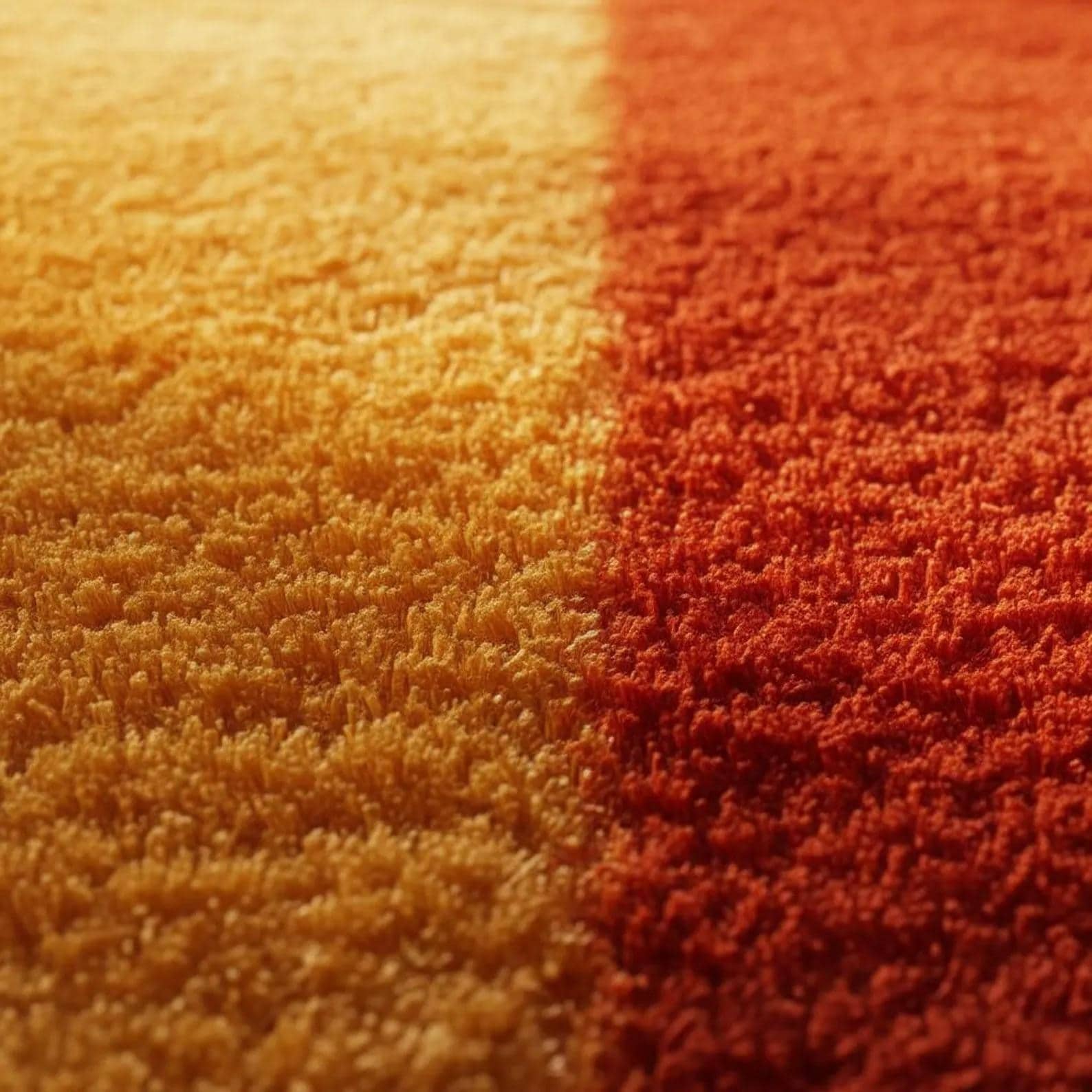 Hand-Tufted Wool Rug – Warm Ombre Area Rug in Yellow & Orange | Modern Minimalist Carpet | Soft Cozy Floor Decor | Handmade Accent Rug