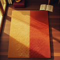 Hand-Tufted Wool Rug – Warm Ombre Area Rug in Yellow & Orange | Modern Minimalist Carpet | Soft Cozy Floor Decor | Handmade Accent Rug