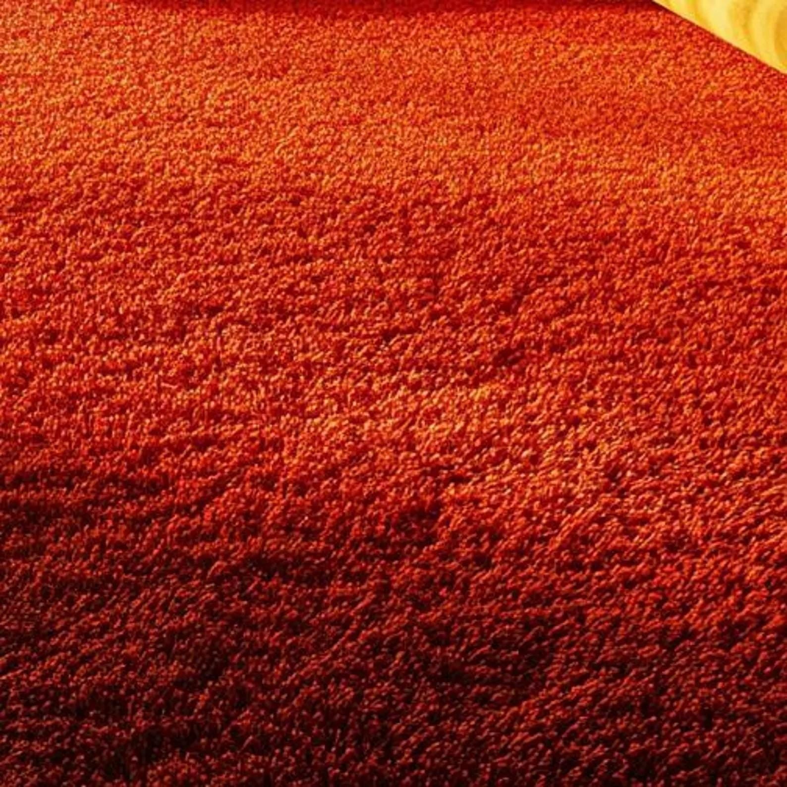 Hand-Tufted Wool Rug – Warm Ombre Area Rug in Yellow & Orange | Modern Minimalist Carpet | Soft Cozy Floor Decor | Handmade Accent Rug