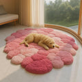Cloud Moss Rug, Fluffy Handmade Wool Felt Carpet, 3D Bubble Floor Mat, Cozy Bedroom Rug, Soft Aesthetic Home Decor