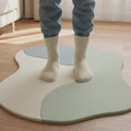 Handmade Wool Area Rug – Abstract Coastal Wave Design