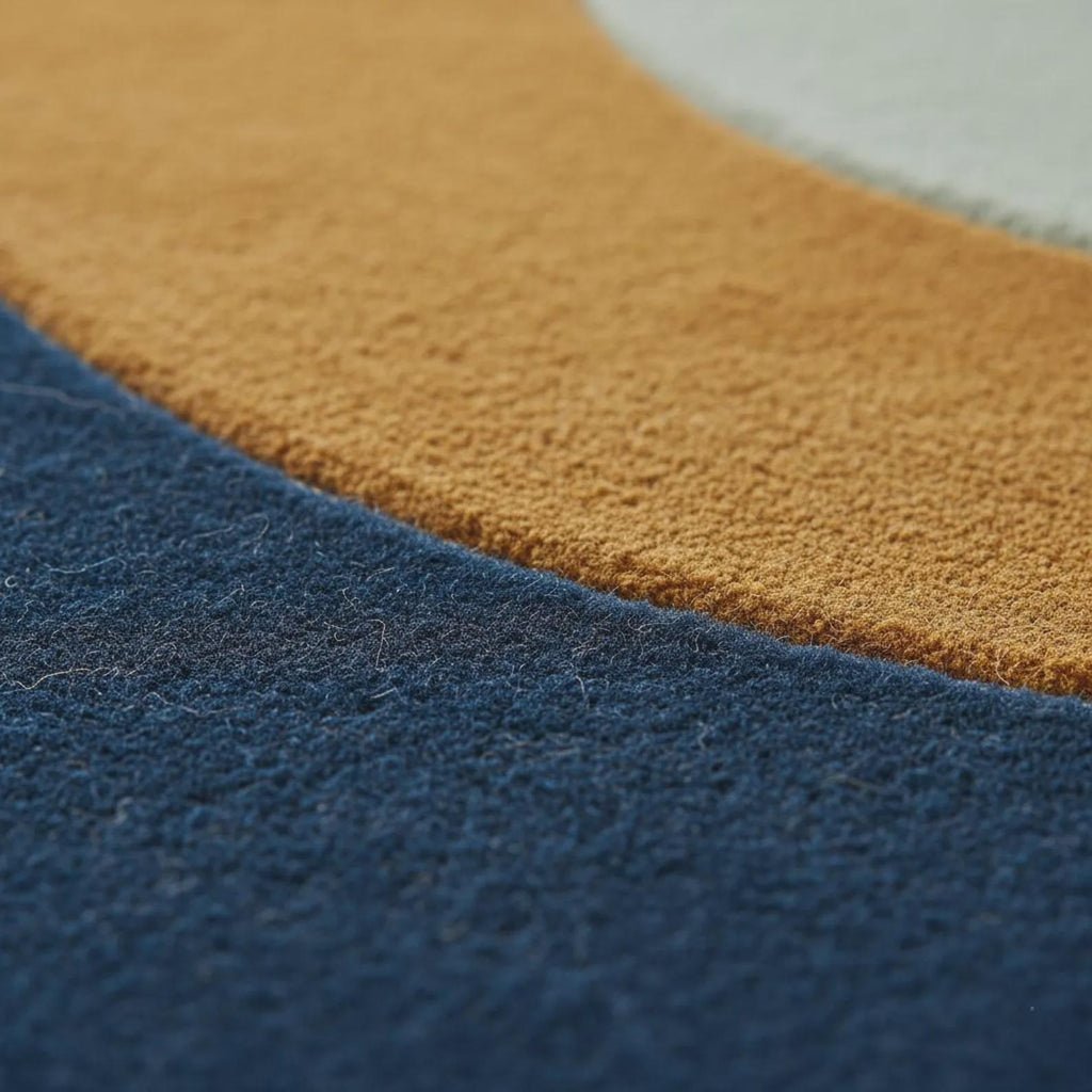 Hand-Tufted Geometric Area Rug, Modern Abstract Design