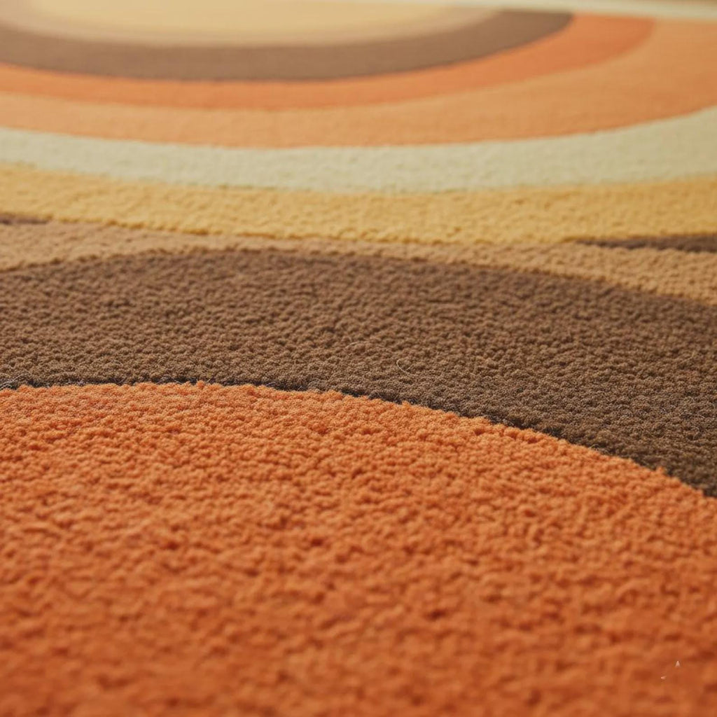 Hand-Tufted Wool Area Rug, Abstract Modern Art, Multicolor