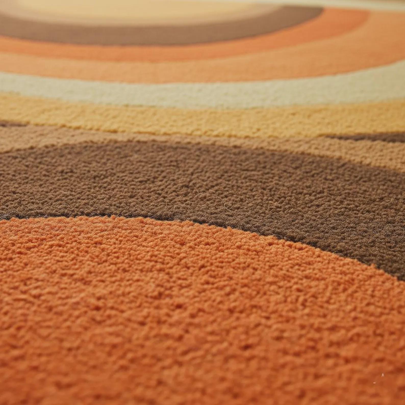 Hand-Tufted Wool Area Rug, Abstract Modern Art, Multicolor