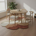 Mid Century Modern Abstract Rug, Artistic Statement Teppich, Abstract Organic Shape